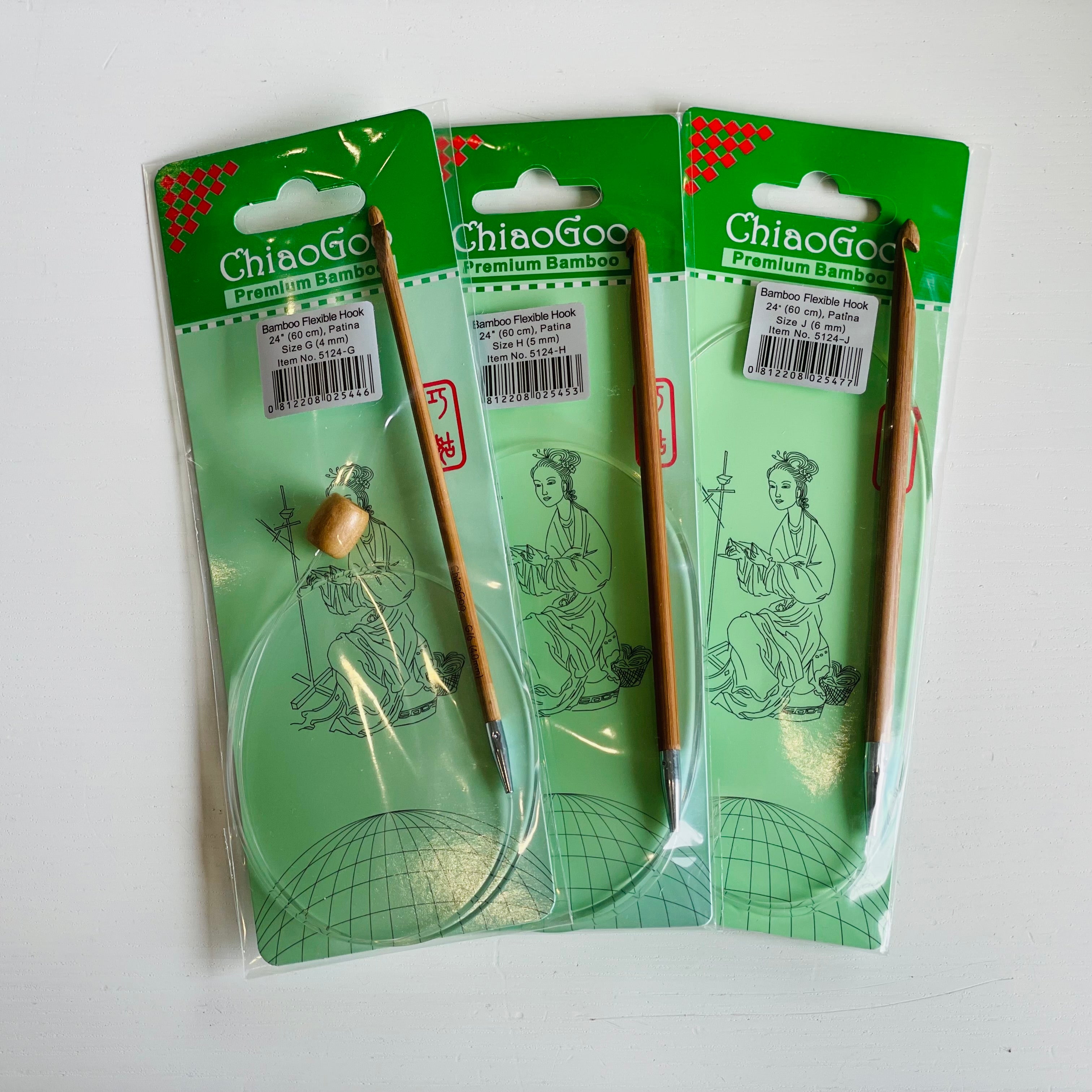 ChiaoGoo Tunisian Häkelnadel 5.50mm 60cm - Flexibel Mit Bambus