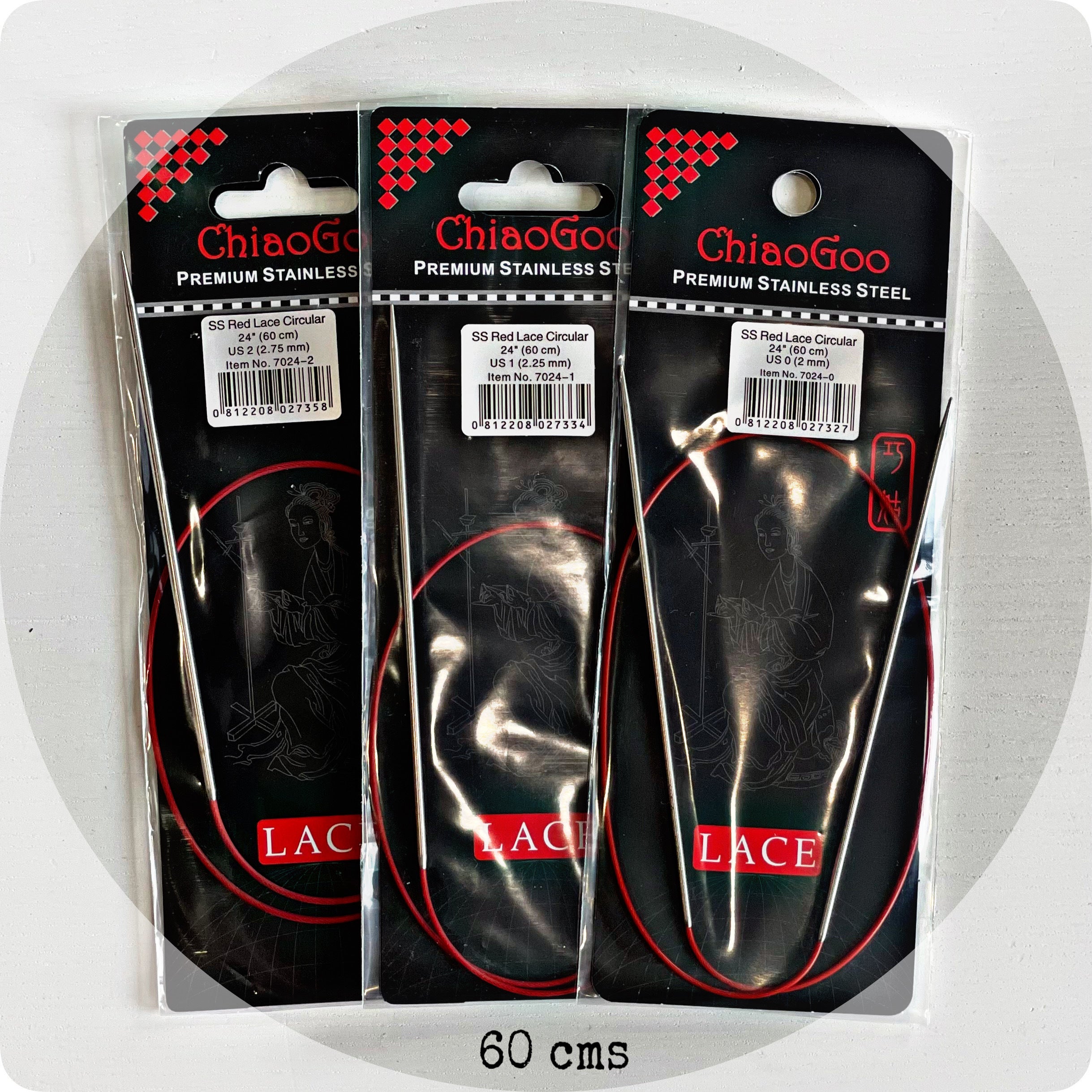 Ferro Circolare ChiaoGoo Knit RED 100cm 2,75mm - 1 Pezzo